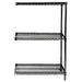 21 Deep x 36 Wide x 63 High 3 Tier Black Add-On Shelving Unit