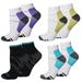 4 Pair Men and Women s Ankle Quarter Socks Athletic Running Hiking Cushion Performance Ventilation Sports Cotton Socks