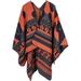 PIKADINGNIS Women Shawl Wraps Plaid Poncho Coat Open Front Sweater Cardigan Cape Blanket Winter Warm Scarf