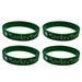 4PCS St s Day Wristbands Silicone Irish Wristbands Green Rubber Bracelets For Sts Day Irish Theme Party Favors