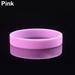 NUZYZ 2Pcs Fashion Silicone Wristbands Wrist Bands Solid Color Sports Design Bracelets Pink