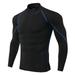 Men s Breathable Sports Winter Underwear Base Layer Top Stight-fitting Long-sleeved Quick-Drying Fitness Top