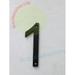House number 1 sign ( Black Aluminium 3 inch)-Floating Mount House Number sign-The Mont Dom line -ref18722