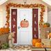 Summer Deals Deals Clearance under $10 Cotonie Wood Pumpkin Sign Fall Crop Thanksgiving Hanging Wall Decoration Home Decor Big Sale M