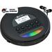 Pre-Owned KLIM Nomad Portable CD Player Discman with Fusion Headphones Rechargeable Battery MP3 TF Card AM FM Radio Bluetooth- Ideal for Cars Black (Refurbished: Good)