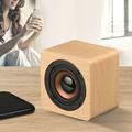 RKSTN Bluetooth Speakers Apartment Essentials Portable Bookshelf Retro Wooden Bluetooth Mini Speaker Subwoofer Stereo Card Built-in Lithium Battery Lightning Deals of Today on Clearance