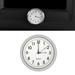 Luminous Analog Watch Stick On Car Dashboard Air Vent Clock White Dial