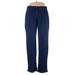 Galaxy by Harvic Casual Pants - High Rise: Blue Bottoms - Women's Size Large