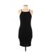 Shein Casual Dress - Bodycon Halter Sleeveless: Black Solid Dresses - Women's Size Medium