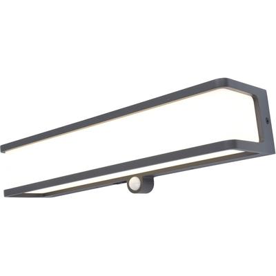LED Solarleuchte LUTEC "DOBLO", grau (anthrazit), B:9,1cm H:9cm L:35cm, Lampen Image