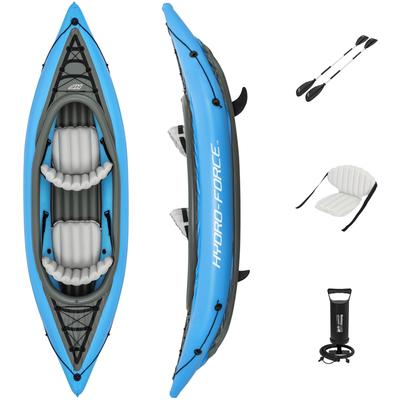 Zweierkajak BESTWAY "Kajak-Set "Cove Champion X2" Hydro-Force", blau, KleinbooteB:88cm H:45cm L:331cm, Vinyl, B:88cm H:45cm L:331cm Image