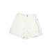 Art Class Denim Shorts: White Print Bottoms - Kids Girl's Size 14