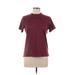 ASOS Short Sleeve T-Shirt: Burgundy Tops - Women's Size 6