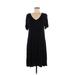 Apt. 9 Casual Dress - Shift: Black Solid Dresses - Women's Size Medium