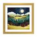 East Urban Home Autumn Moon - Print Paper in Blue/Green | 16 H x 16 W x 1 D in | Wayfair EE1160EFA6D14C7389E255C726F4A7EE