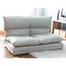 Trule Koenig Queen 39.37" Wide Tufted Back Convertible Sofa Metal/Polyester in Gray | Wayfair 0B80CE546D934074BC88393D7C3A5D58