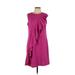Spense Casual Dress - Shift Crew Neck Sleeveless: Pink Solid Dresses - Women's Size 10