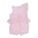 Habitual Short Sleeve Outfit: One Shoulder One Shoulder Pink Print Tops - Kids Girl's Size 12