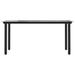 Latitude Run® Patio Table w/ Glass Top Garden Furniture Steel Glass/Metal in Black | 29.1 H x 63 W x 31.5 D in | Wayfair