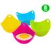 Egg Poacher Silicone Cup 8pc Set Microwave & Stovetop Boiler Safe Poached Eggs