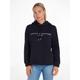 Kapuzensweatshirt TOMMY HILFIGER Gr. XXS (32), blau (desert sky (dunkelblau)) Damen Sweatshirts