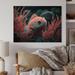 Dovecove Mysterious Tropical Fish In Blue & Red I - Animal Fish Wood Wall Art - Natural Pine Wood in Brown/Gray/Red | 12 H x 20 W x 1 D in | Wayfair