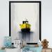 Breakwater Bay Yellow Fog Boat On Lake III - Coastal Boat Wall Decor Metal in Black/Gray/Yellow | 32 H x 16 W x 1 D in | Wayfair