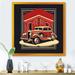 George Oliver Red & Black Reflections Of Retro Cars - Retro Car Canvas Art Print Canvas in Black/Red | 16 H x 16 W x 1 D in | Wayfair