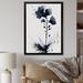 Red Barrel Studio® Blue White Hibiscus Euphoria II - Floral Hibiscus Canvas Prints Metal in Black/Blue/White | 32 H x 24 W x 1 D in | Wayfair