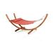 Arlmont & Co. Bobtown Hammock Polyester in Orange/Pink/Red | 48.43 H x 46.85 W x 126 D in | Wayfair B3E0B518403349438BD8FB7FFAC70B13