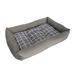 Tucker Murphy Pet™ Grey Checker Dog Bed M Polyester/Synthetic Material in Gray | 4 H x 23.75 W x 15.75 D in | Wayfair
