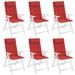 Latitude Run® 6 - Piece Outdoor Seat/Back Cushion Polyester in Red | 1.2 H x 47.2 W x 19.7 D in | Wayfair 84FE6F0EC8F740DA85F7F3B8AEEDE04C