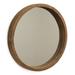 Millwood Pines Tillia Round Wood Wall Mirror Wood in Brown | 17.75 H x 17.75 W x 2 D in | Wayfair 5699F5A2B0034C1BA877C63B17A4D7E4