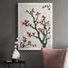 Red Barrel Studio® Red Berry Branch II Framed On Canvas Painting Canvas, Solid Wood in Black/Red/White | 37.5 H x 27.5 W x 1 D in | Wayfair