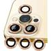 Compatible with iphone 13 Pro Max Camera Lens Protector Bling Apple iPhone 13 Pro / 13 Pro Max Camera Cover Glitter Sparkly (6.1 & 6.7inch) Back Lenses Clear Glass Protection Accessories (Gold)