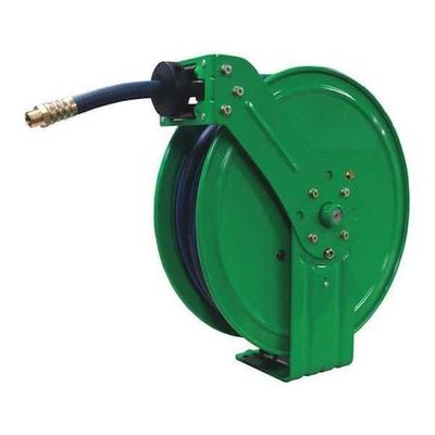 SPEEDAIRE 49AE05 Spring Return Hose Reel, 1/2 in Hose Diameter, 35 ft Length,