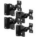 Mount-It! Quad Low Profile Heavy Duty Anti-Theft Universal 5.1 Channel Surround Sound Satellite Speaker Ceiling and Wall Mount Brackets (MI-SB03)