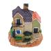 Mini Fairy Garden House Micro Landscape Miniature Cottage House Resin Mini Villa House for Outdoor Patio Decor