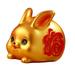 Lucky Rabbit Money Bank Bunny Figurine Money Box Statue Ornaments Cartoon Crafts Display Collection for Household Desktop Holiday