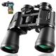10x50 Binoculars for Adults with Smartphone Adapter 28mm Large Eyepiece HD Waterproof Binoculars for Bird Watching Hunting Hiking Sightseeing Travel Concert Sports with BAK4 Prism FMC Lens, Black