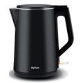 Electric Kettle, 100% Stainless Steel Interior Double Wall Electric Tea Kettle, 1500W Cool Touch Water Boiler, 1.5L, BPA-Free with Auto Shut-Off & Boil-Dry Protection, Cordless Base & LED Indicator