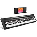 Donner Klavier Tastatur 88 Tasten Halbgewichteten, E-Piano für Einsteiger Digitalpiano Keyboard in voller Größe mit Pedal, DEP-10