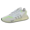 adidas Men's NMD R1 V2 Casual Shoes, White/White/Lime, 11 UK