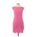 Trina Turk Casual Dress - Shift Crew Neck Sleeveless: Pink Dresses - Women's Size 2
