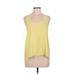 Frenchi Halter Top Yellow Halter Tops - Women's Size Medium