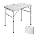 Table de camping pliante en aluminium table basse de pique-nique randonnée naturelle jardin