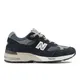 New Balance Women's Made in UK 991 in Blue/White/Grey Suede/Mesh, size 5 Narrow