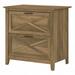 UrbanPro 2 Drawers Contemporary Wood Lateral File Cabinet in Pine