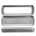 2pcs Empty Metal Pencil Boxes Silver Pen Holders Functional School Pencil Boxes for Kids