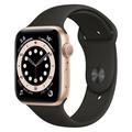 Pre-Owned - Apple Watch Series 6 GPS 44 mm Gold Aluminium Black Sport Band - Good